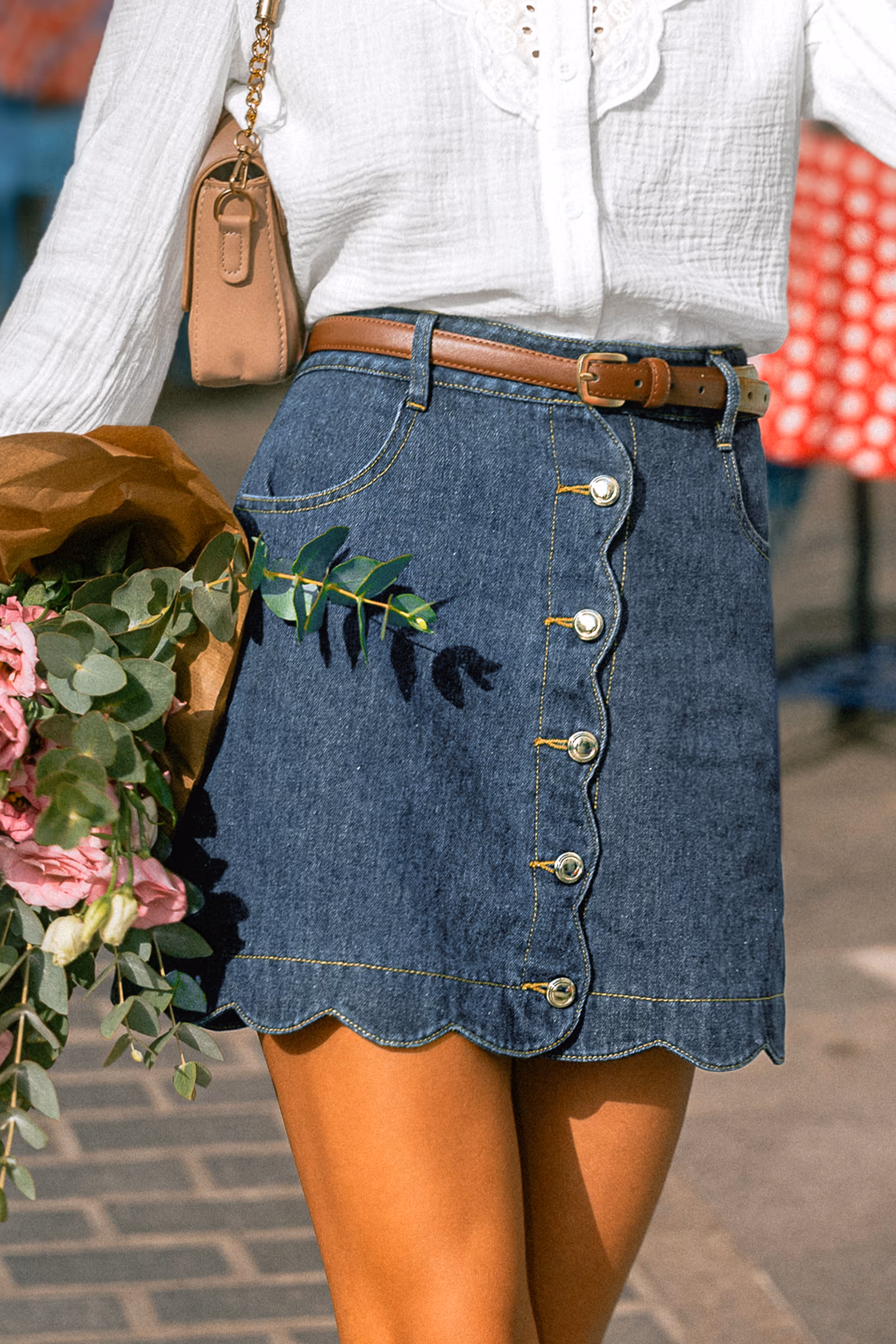 Round & Round Light Blue Mini Skirt-thumbsimg3